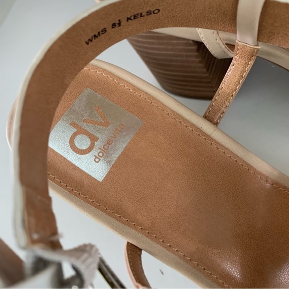 DV By Dolce Vita Womens Kelso Synthetic Strappy block Heel sandals US 8.5 M - Picture 2 of 10